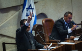 איימן עודה במליאה (צילום: יונתן זינדל, פלאש 90)
