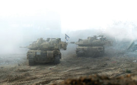 טנקים ברצועת עזה (צילום: דובר צהל)