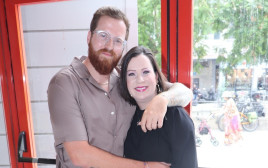 טלי גוטליב ובנה מתנאל גוטליב (צילום: ניר פקין)