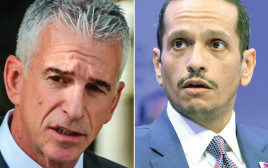 מוחמד א-ת'אני, דדי ברנע (צילום: אבשלום ששוני,רויטרס)
