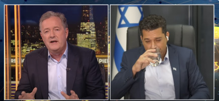 עמיחי שיקלי מתראיין בתוכניתו של פירס מורגן (צילום: צילום מסך יוטיוב)