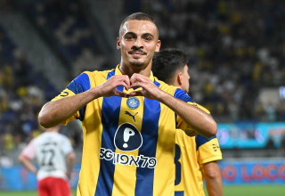 שחקן מכבי תל אביב, סייד אבו פרחי (צילום: ברני ארדוב)