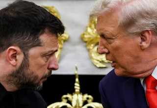 דונלד טראמפ, וולודימיר זלנסקי בבית הלבן (צילום: רויטרס)