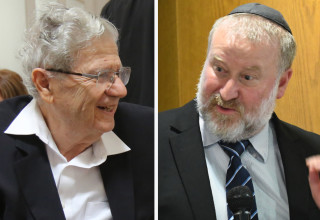 אהרון ברק, אביחי מנדלבליט (צילום: מרק ישראל סלם,אבשלום שושני)