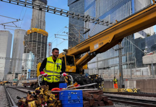 עבודות ברכבת ישראל (צילום: דוברות רכבת ישראל)