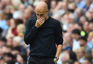 פפ גווארדיולה מאמן מנצ'סטר סיטי מאוכזב (צילום: רויטרס)