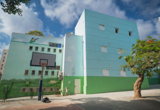 מגדל הממקים בבית הספר גורדן  (צילום: אילן ספירא)