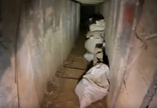 מנהרה בעזה (צילום: דובר צה"ל)