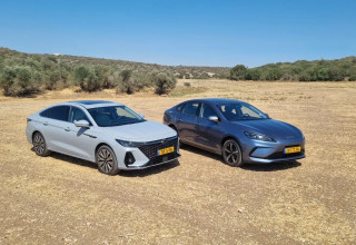 צ'רי אריזו 8 מול BYD סיל 5   (צילום: אודי עציון)