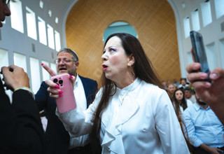 טלי גוטליב ואיתמר בן גביר (צילום: יונתן זינדל, פלאש 90)