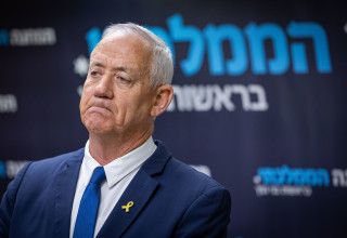 בני גנץ (צילום:  נועם ריבקין פנטון, פלאש 90)
