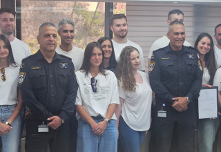 טקס השבעה שנערך במטה מחוז דרום (צילום: דוברות המשטרה)