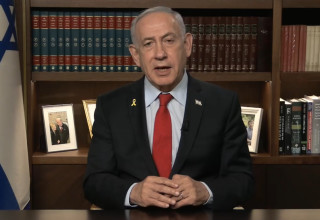 בנימין נתניהו בסרטון, פונה לחיילי צה"ל (צילום: צילום מסך,רועי אברהם, לע"מ)