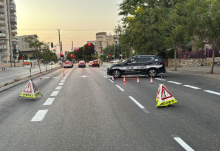 מחסום משטרתי (צילום: דוברות המשטרה)