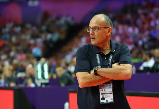 מאמן נבחרת ישראל בכדורסל, אריאל בית הלחמי (צילום: אודי ציטיאט)