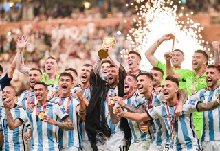 נבחרת ארגנטינה אלופת העולם 2022 (צילום: BSR Agency)