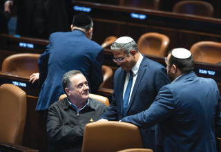 עמיחי אליהו, איתמר בן גביר, ישראל כץ (צילום: חיים גולדברג, פלאש 90)