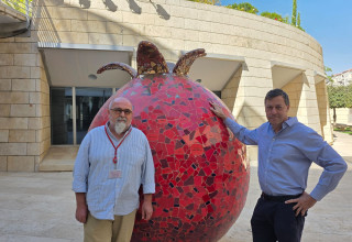פסל הרימון (צילום: ג'וש ארונסון)