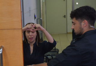 מאי גולן בבית המשפט (צילום: אבשלום ששוני)