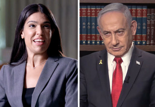 מוריה אסרף, בנימין נתניהו (צילום: צילום מסך רשת 13)