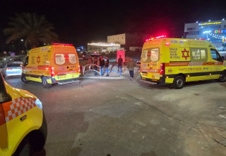 זירת החבירה של צוותי מד"א בפזורה, בסמוך לשגב שלום (צילום: תיעוד מבצעי מד"א)