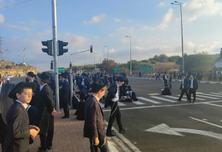 הפגנות חרדים ברחבי הארץ (צילום: דוברות המשטרה)