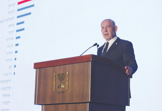 נתניהו בכנס (צילום: תדמית הפקות)