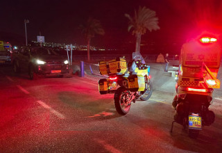זירת הטביעה בכנרת (צילום: תיעוד מבצעי מד"א)