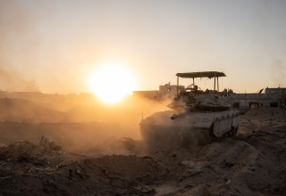טנקים של צה"ל ברצועת עזה (צילום: דובר צה"ל)