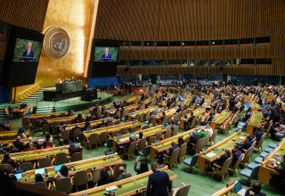 ועידת האו"ם בנושא פתרון שתי המדינות (צילום: רויטרס)