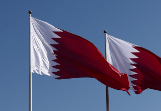 דגל קטאר (צילום: רויטרס)