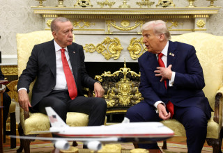 רג'פ טאיפ ארדואן ודונלד טראמפ בבית הלבן (צילום: רויטרס)