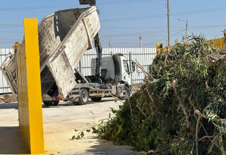תחנת הגזם המחודשת בחירייה (צילום: ירדן בר, איגוד ערים דן לתברואה)