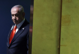 בנימין נתניהו לפני הנאום באו"ם (צילום: רויטרס)