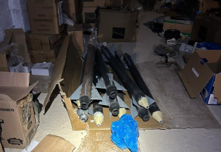 הרקטות ואמצעי הלחימה (צילום: דובר צה"ל)