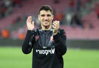 מלך שערי הליגה חוגג עוד שער ניצחון. דן ביטון (צילום: דני מרון)