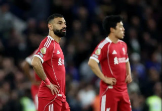 במקום שיבקיע שער מבישול מושלם של ווירץ, הוא החטיא ודיכא את שניהם. סלאח (צילום: רויטרס)