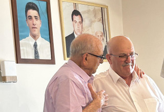 שכיב ענאן והשר לשעבר שמעון שטרית (צילום: יוסי אחימאיר)