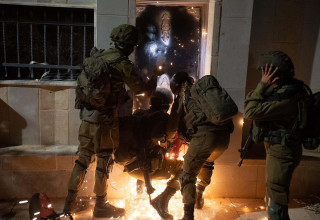הריסת בית מחבל (צילום: דובר צה"ל)
