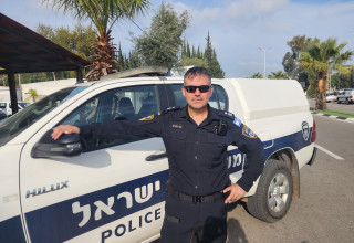 מפקד משטרת גבעתיים, סנ"צ שי תירם (צילום: דוברות המשטרה)