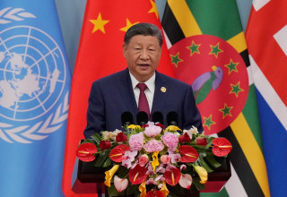 נשיא סין שי ג'ינפינג בוועידת הנשים העולמית (צילום: רויטרס)