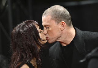 צ׳נינג טייטום ובת הזוג (צילום:  Gareth Cattermole/Getty Images for BFI)