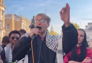 סמואל וויליאמס, סטודנט פרו-פלסטיני מאוניברסיטת אוקספורד  (צילום: צילום מסך, רשת X)