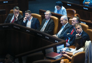 נתניהו ושרי ממשלתו (צילום: יונתן זינדל, פלאש 90)