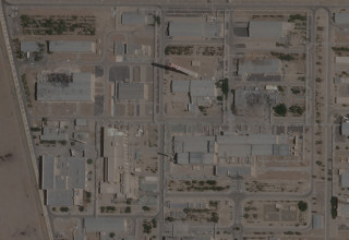 מתחם הגרעין באספהאן (צילום: Planet Labs PBC via REUTERS)