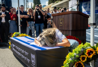 הלוויתו של אוריאל ברוך (צילום: יונתן זינדל, פלאש 90)