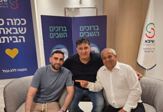 בני ביטון ושגב כלפון (צילום: עיריית דימונה)