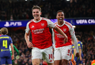 שחקני ארסנל, ויקטור יוקרס, גבריאל (צילום: GettyImages, James Gill - Danehouse)