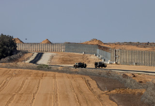 גבול רצועת עזה (צילום: Menahem Kahana/AFP via Getty Images)