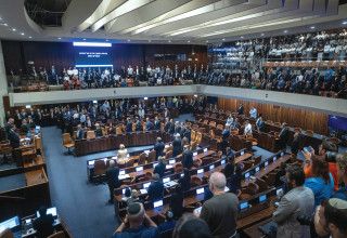 פתיחת מושב החורף של הכנסת (צילום:  חיים גולדברג פלאש 90)